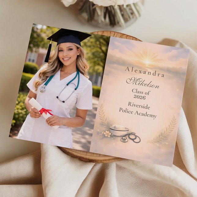 Photo Nursing Program Graduation Celebration Announcement (Creator Uploaded)