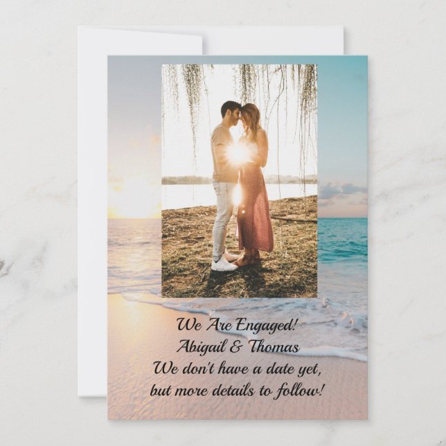 Photo Ocean Engagement Announcement (Front)