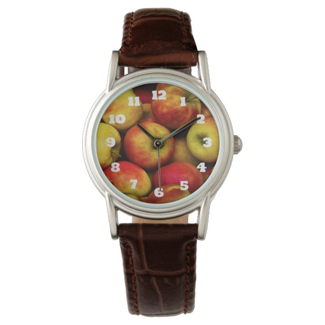 Photo of a Bushel Of Yellow and Red Apples Watch (Front)