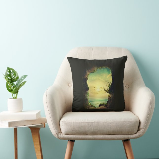 Photo of a Cave overlooking a Tropical Sea Cushion (Chair)