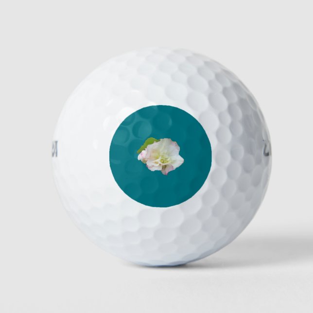 Photo of a changeable hibiscus bloom golf balls (Front)