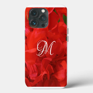 Photo of Beautiful Bright Red Geranium Floral iPhone 13 Pro Case