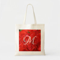 Photo of Beautiful Red Geranium Floral Initial