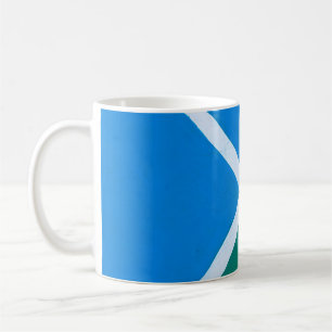 Photo of blue and green pavement coffee mug