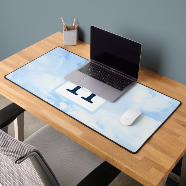 Photo of Blue Sky Elegant Single Initial Desk Mat (Office 2)