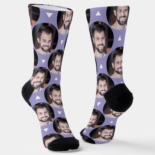 Photo of Boyfriend for Girlfriend Cute Lavender  Socks (Angled)