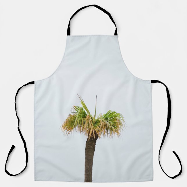 Photo of brown and green palm tree apron (Front)