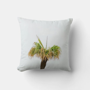 Photo of brown and green palm tree cushion