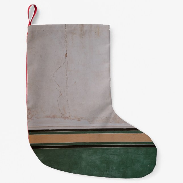 Photo of brown concrete pavement small christmas stocking (Front)