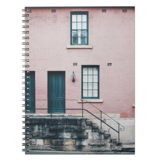 PHOTO OF BUILDING WITH STAIRS NOTEBOOK