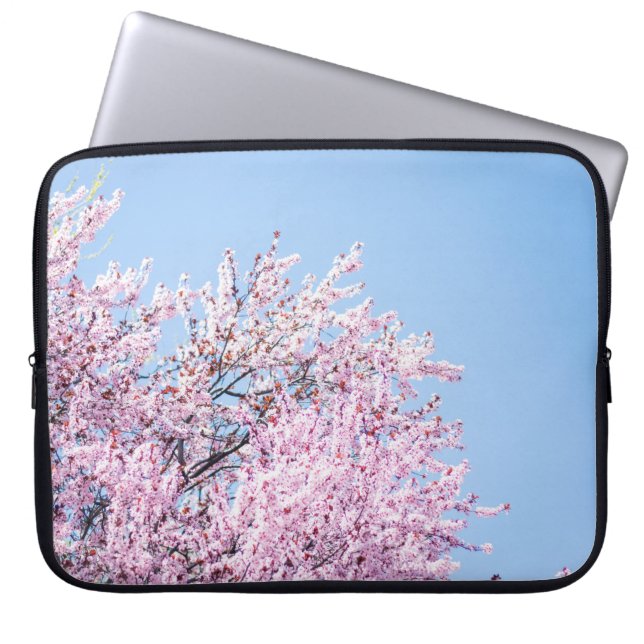 PHOTO OF CHERRY BLOSSOM TREE LAPTOP SLEEVE (Front)