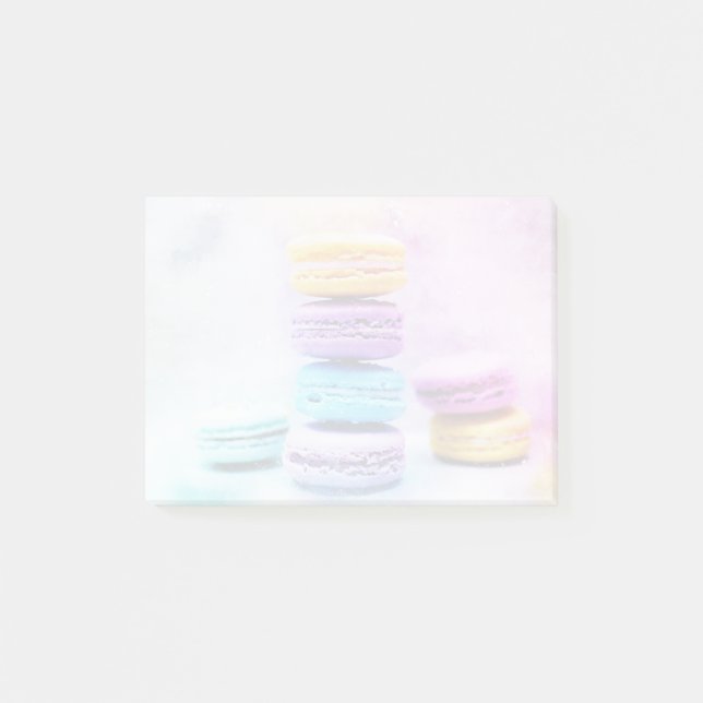 Photo of Colourful Delicious Macarons Post-it Notes (Front)