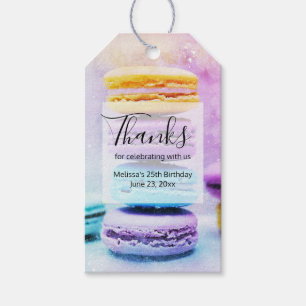 Photo of Colourful Delicious Macarons Thank You Gift Tags