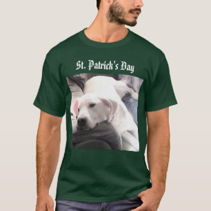 Photo of Cute Tired White Dog With Best Friend Dad T-Shirt