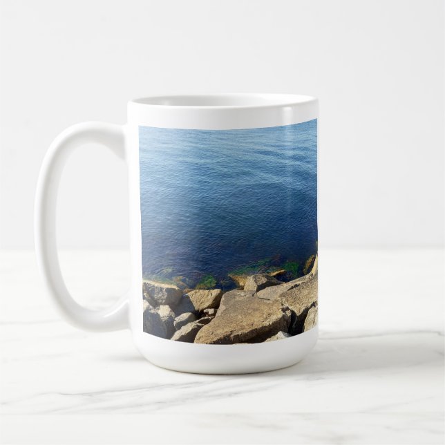Photo of Deep Blue Atlantic Ocean Best Dad Ever Coffee Mug (Left)