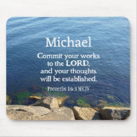 Photo of Deep Blue Ocean Proverbs Bible Verse Name