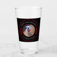 Photo of Dog Smiling Birthday 40 Black and Red