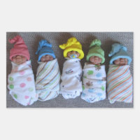 Photo of Five Clay Babies: Polymer Clay, Swaddled