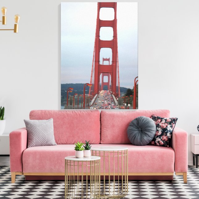 Photo of Golden Gate Bridge  Wrapped Canvas (Insitu(LivingRoom))