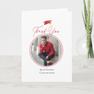 Photo of Grad, GRADUATION Thank You  Card