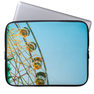 Photo of green Ferris wheel Laptop Sleeve