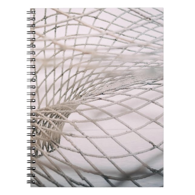 Photo of grey net notebook (Front)