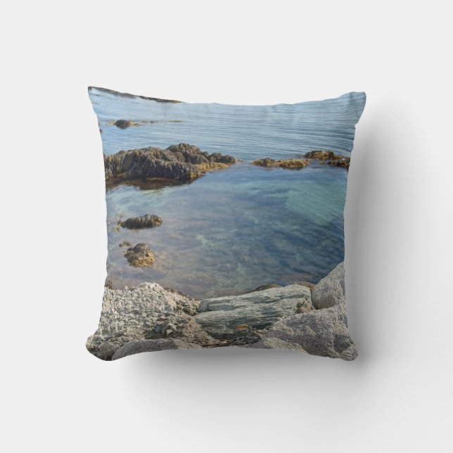 Photo of Low Tide Translucent Atlantic Ocean Cushion (Front)