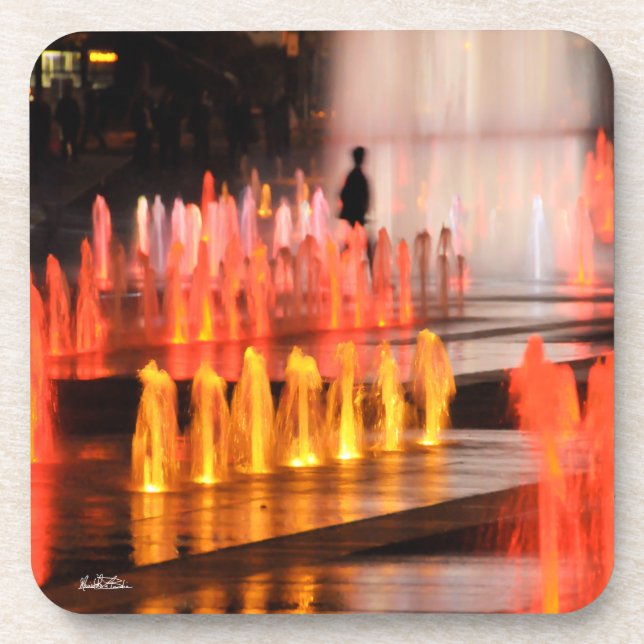 photo of man silhouette coaster (Front)