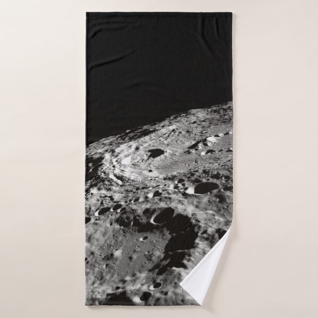 PHOTO OF MOON SURFACE BATH TOWEL (Bath Towel)