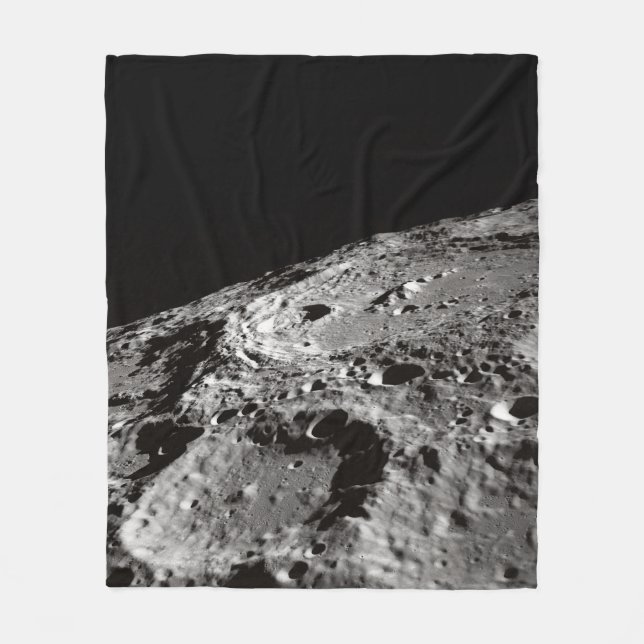 PHOTO OF MOON SURFACE FLEECE BLANKET (Front)