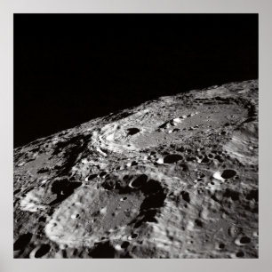 PHOTO OF MOON SURFACE POSTER