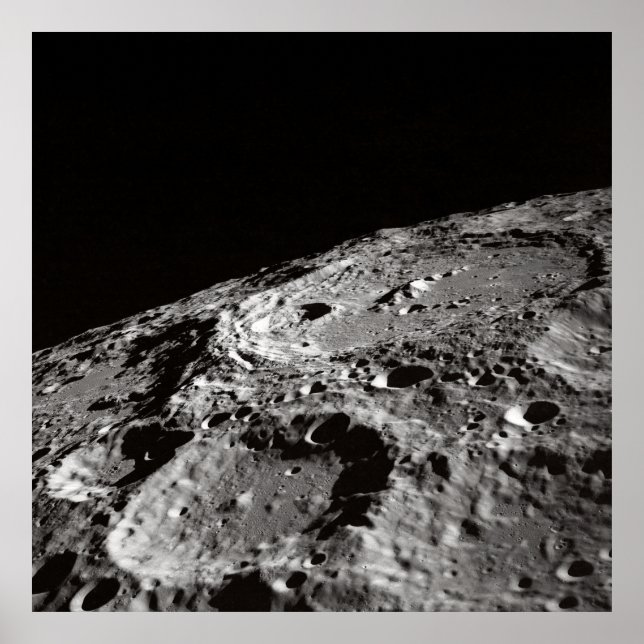 PHOTO OF MOON SURFACE POSTER (Front)