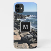 Photo of Ocean and Rocks Custom Single Initial