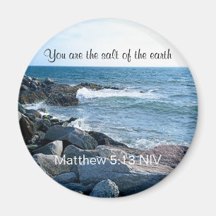 Photo of Ocean Salt of the Earth Bible Verse Magnet