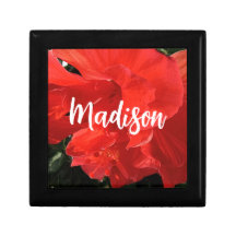 Photo of Orange Double Hibiscus Custom Name
