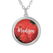 Photo of Orange Double Hibiscus Custom Name