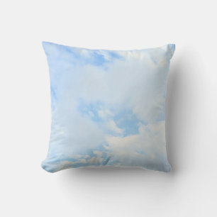 Photo of Peaceful Light Blue Sky Simple Cushion
