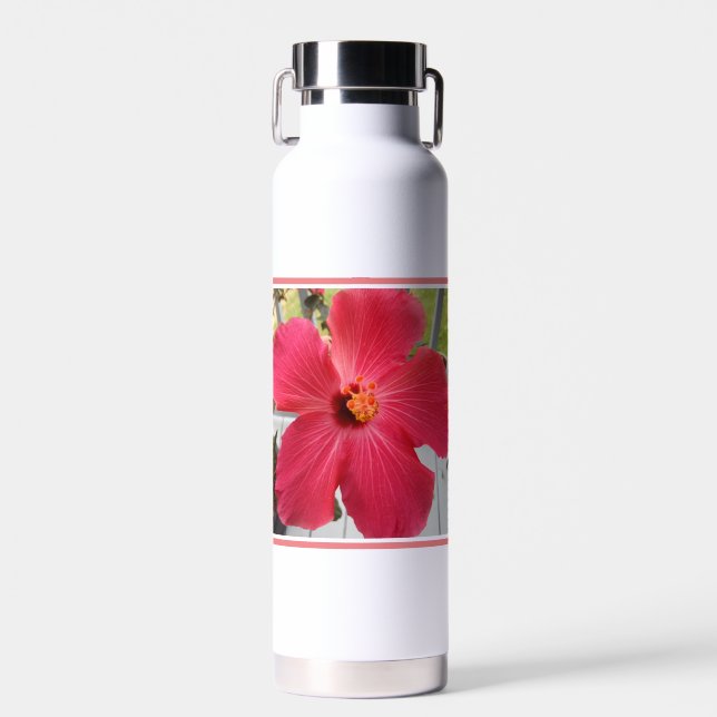 Photo of Pink Flower Song of Solomon Bible Verse Water Bottle (Front)