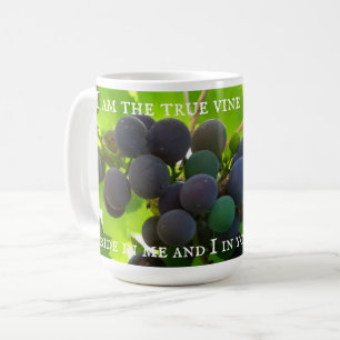 Photo of Purple Grapes Gospel of John Bible Verse Coffee Mug