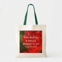 Photo of Red Flowers Special Treasure Bible Verse