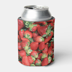 Photo of Red Juicy Strawberries  Can Cooler