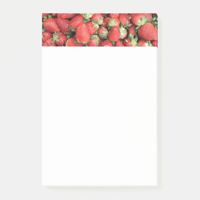  Photo of Red Juicy Strawberries Post-it Notes (Front)