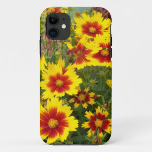 Photo of red & yellow Coreopsis Flowers on an Case-Mate iPhone Case