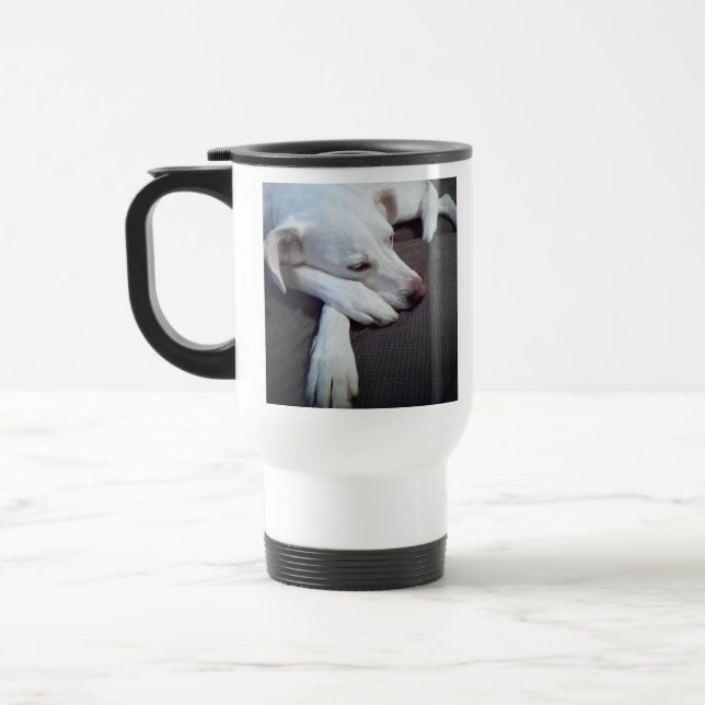 Photo of Sleeping Dog Speedy Recovery Get Well Travel Mug (Left)