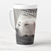 Photo of Sleeping White Labrador Mix Puppy Dog