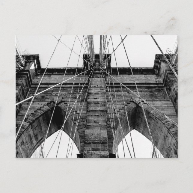 Photo of the Brooklyn Bridge in NYC Postcard (Front)
