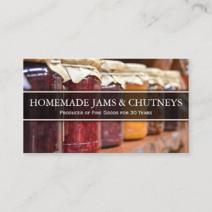 Photo of Traditional Jam in Jars - Business Card