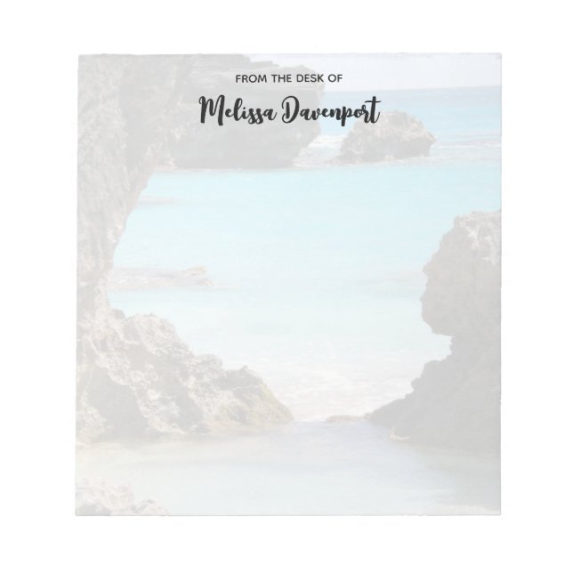 Photo of Tropical Island Coast & Sea Notepad (Front)