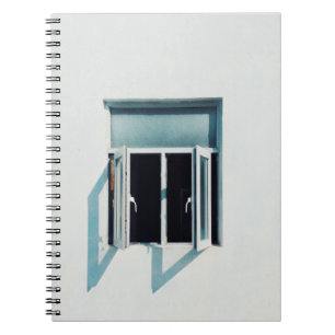 PHOTO OF WHITE GLASS PANEL WINDOW NOTEBOOK
