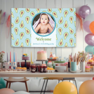Photo Onederful Avocado 1st Birthday Party Banner